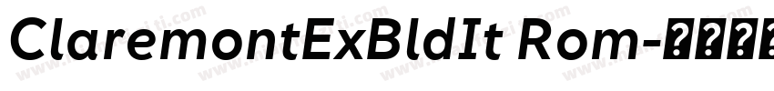 ClaremontExBldIt Rom字体转换